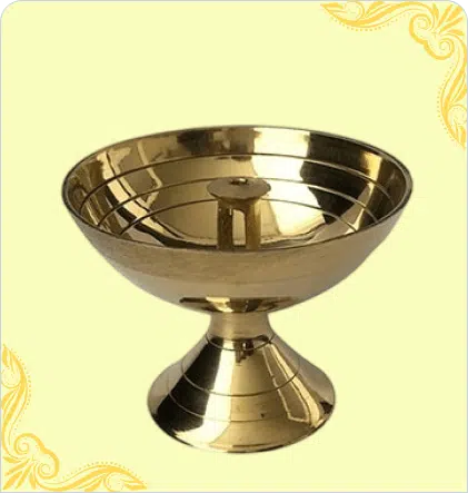 Puja Samagri Brass Metal Jyot/Oil Lamp Diya